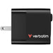 Verbatim Mini GaN Charger 65W 2 порта прибиращ се кабелен