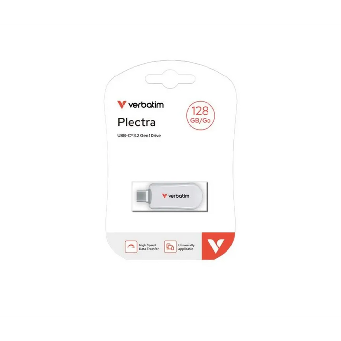 Verbatim Plectra USB-C флаш устройство бяло 128GB