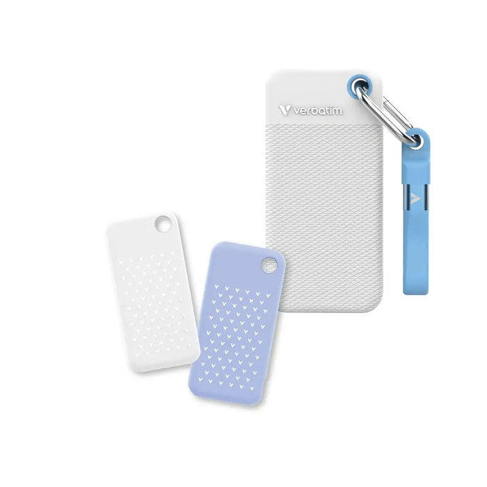 Verbatim Pocket SSD USB 3.2 Gen 2 1TB бяло/светло синьо