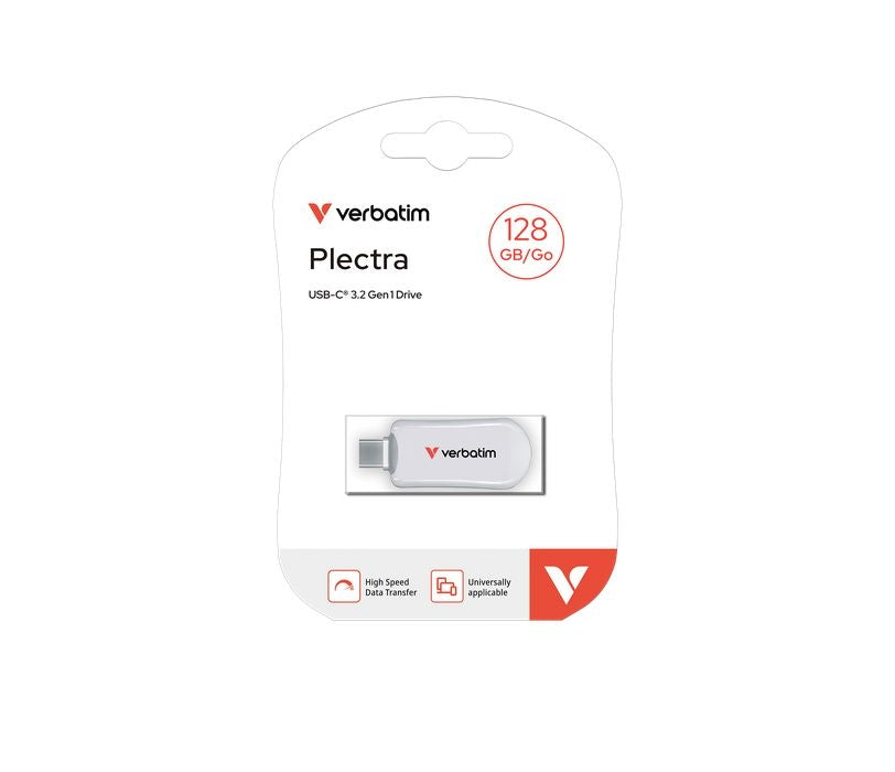 Verbatim Plectra USB-C флаш устройство бяло 128GB
