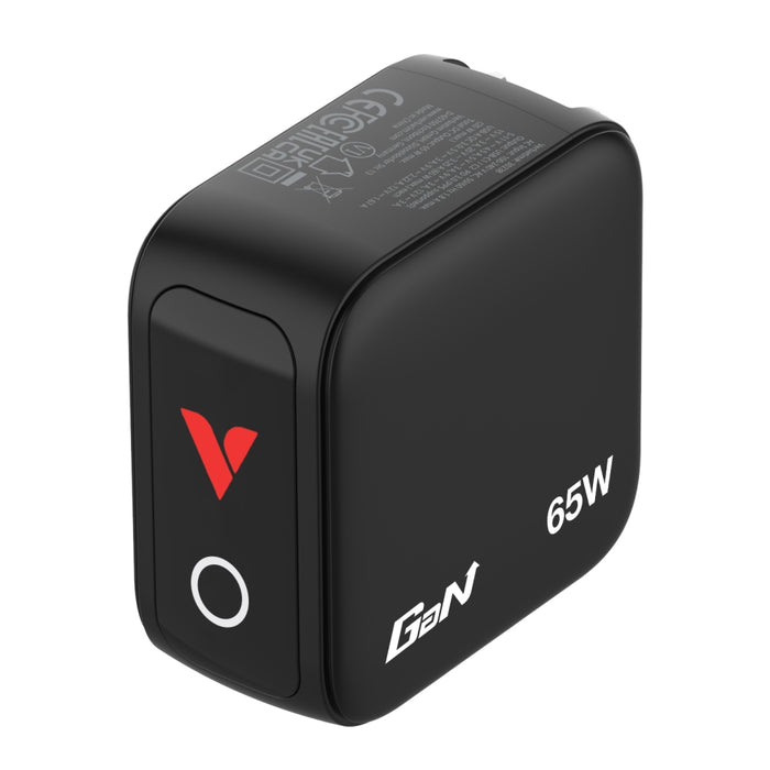 Зарядно устройство Verbatim Mini GaN 65W с дисплей