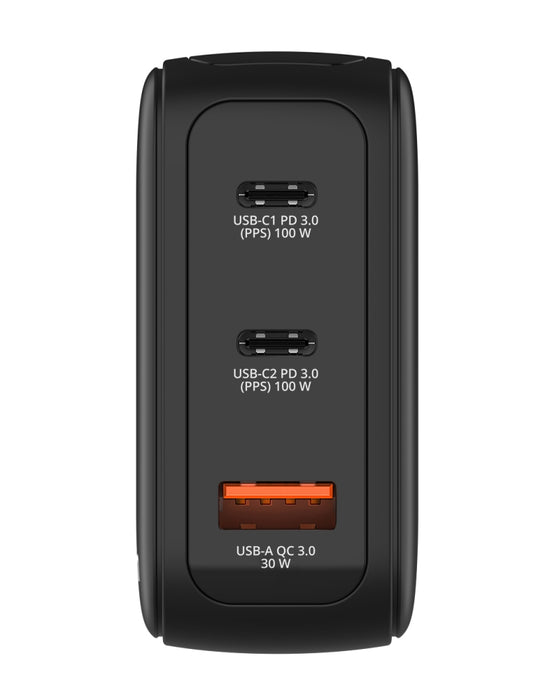 Зарядно устройство Verbatim Mini GaN 100W с дисплей