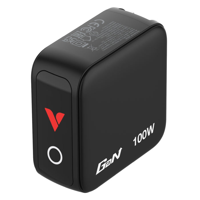 Зарядно устройство Verbatim Mini GaN 100W с дисплей
