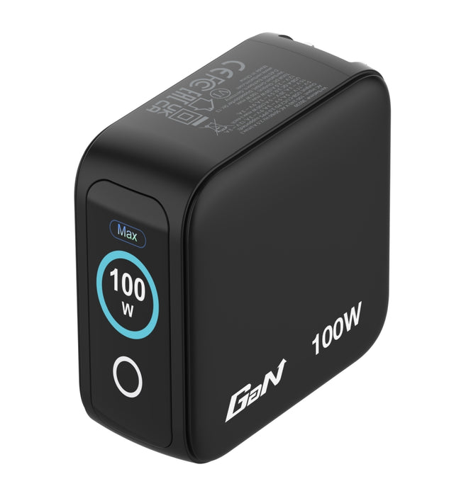 Зарядно устройство Verbatim Mini GaN 100W с дисплей