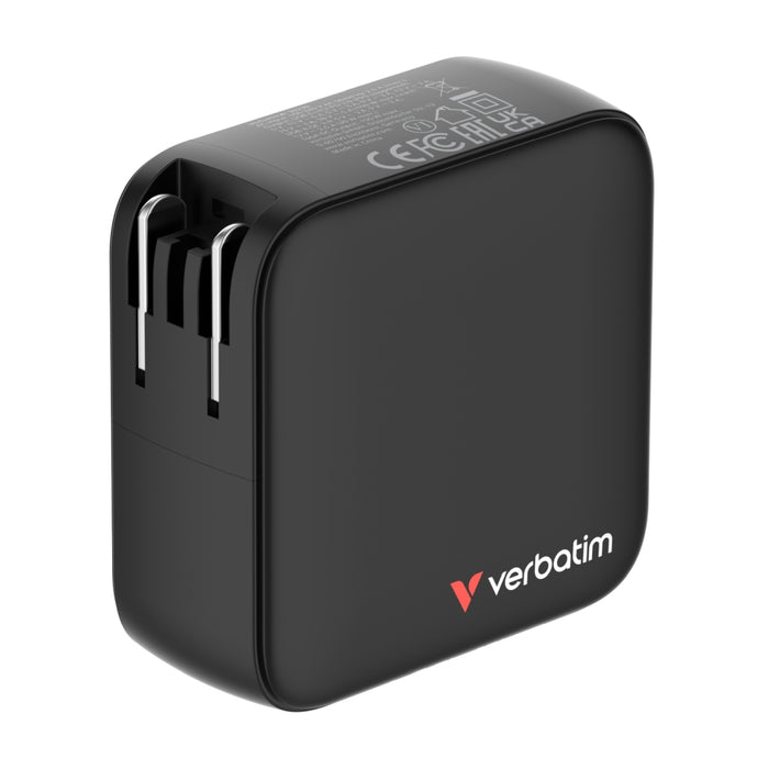 Зарядно устройство Verbatim Mini GaN 100W с дисплей
