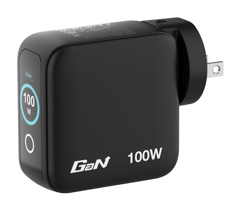 Зарядно устройство Verbatim Mini GaN 100W с дисплей