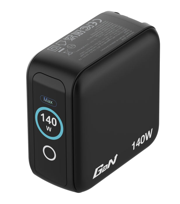 Зарядно устройство Verbatim Mini GaN 140W с дисплей