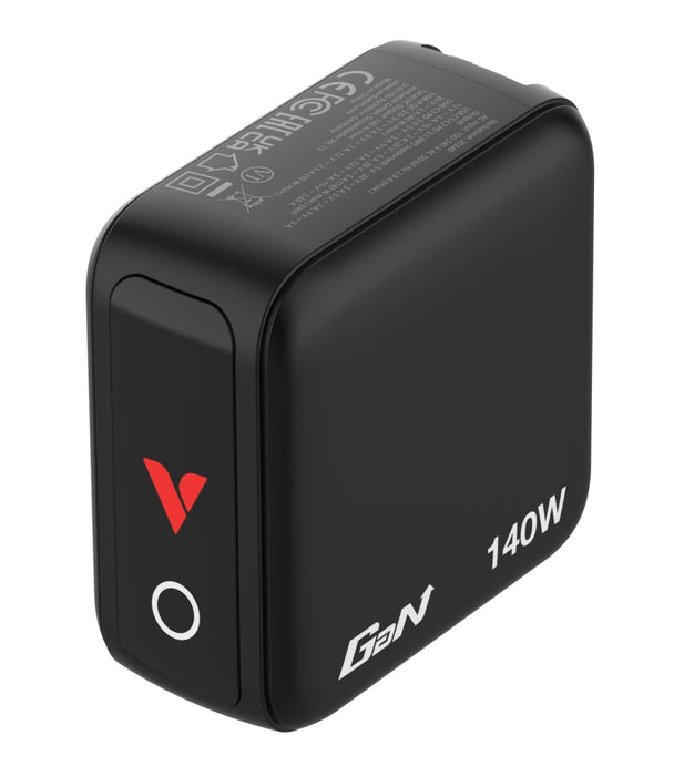 Зарядно устройство Verbatim Mini GaN 140W с дисплей