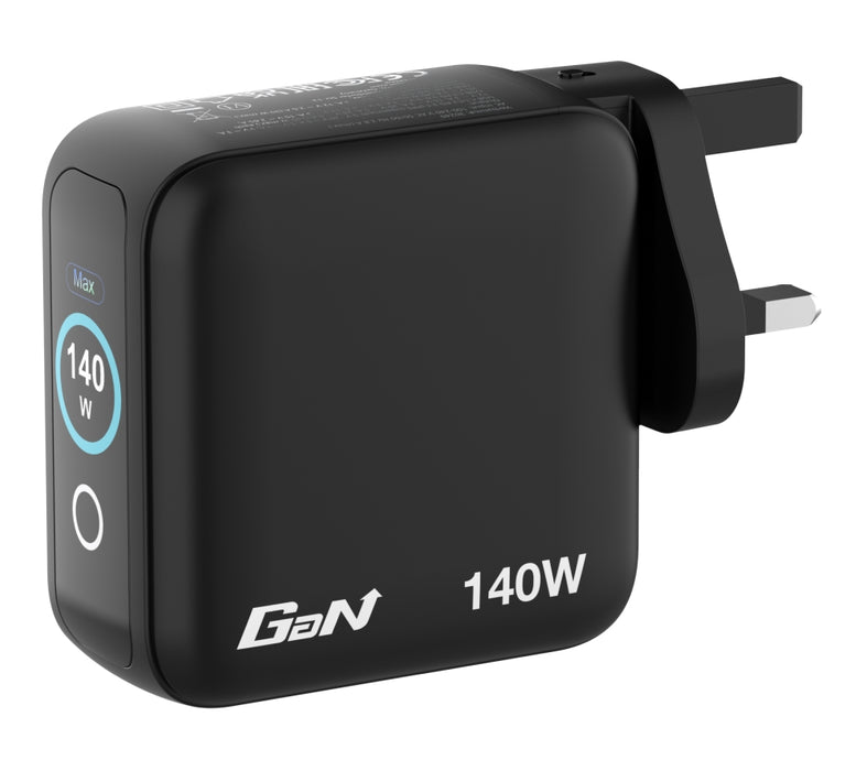 Зарядно устройство Verbatim Mini GaN 140W с дисплей