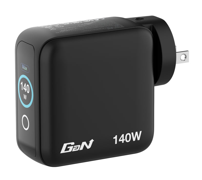 Зарядно устройство Verbatim Mini GaN 140W с дисплей