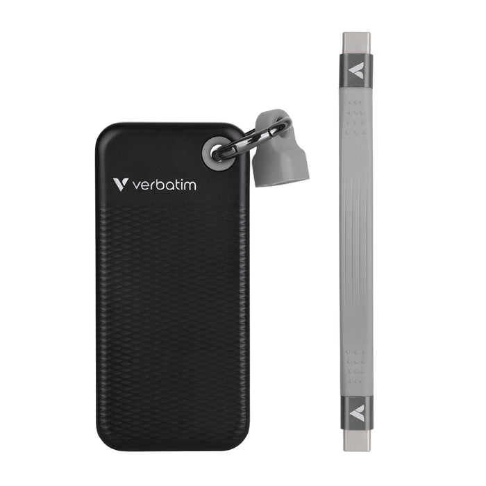 Verbatim Pocket SSD USB 3.2 Gen 2 1TB черен/сив