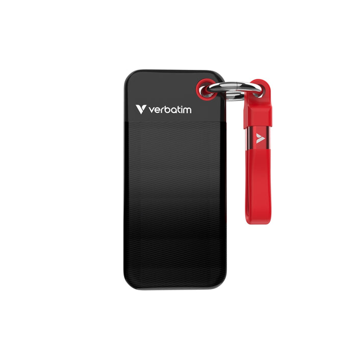 Verbatim Pocket SSD USB 3.2 Gen 2 1TB черен/червен