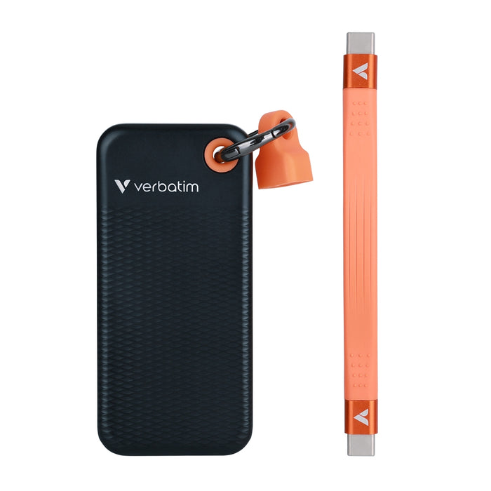 Verbatim Pocket SSD USB 3.2 Gen 2 1TB черен/оранжев