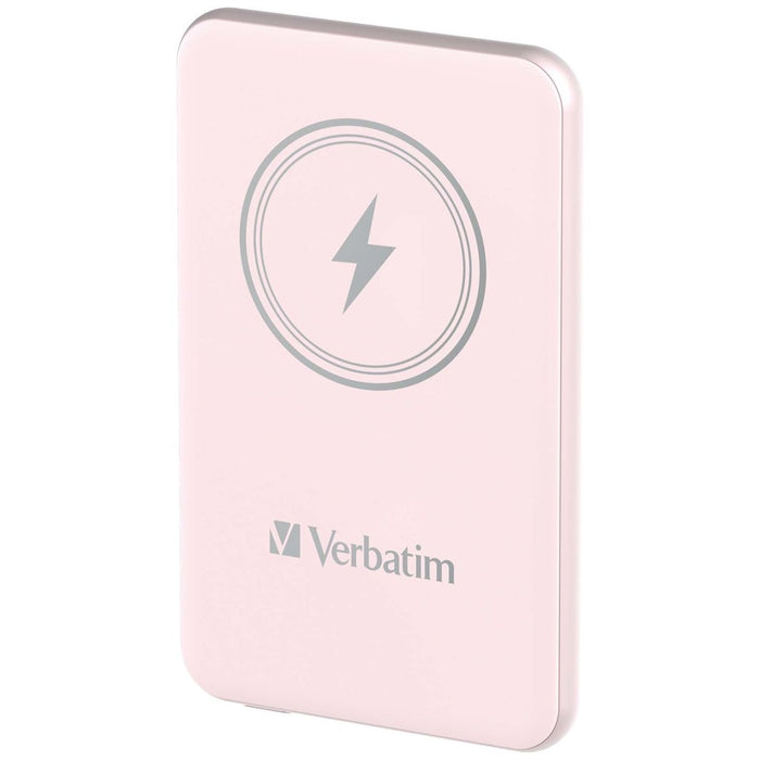 Verbatim MCP-5PK Power Pack 5000 mAh с UBS-C PD 20W / Магнитно безжично зареждане 15W Розов