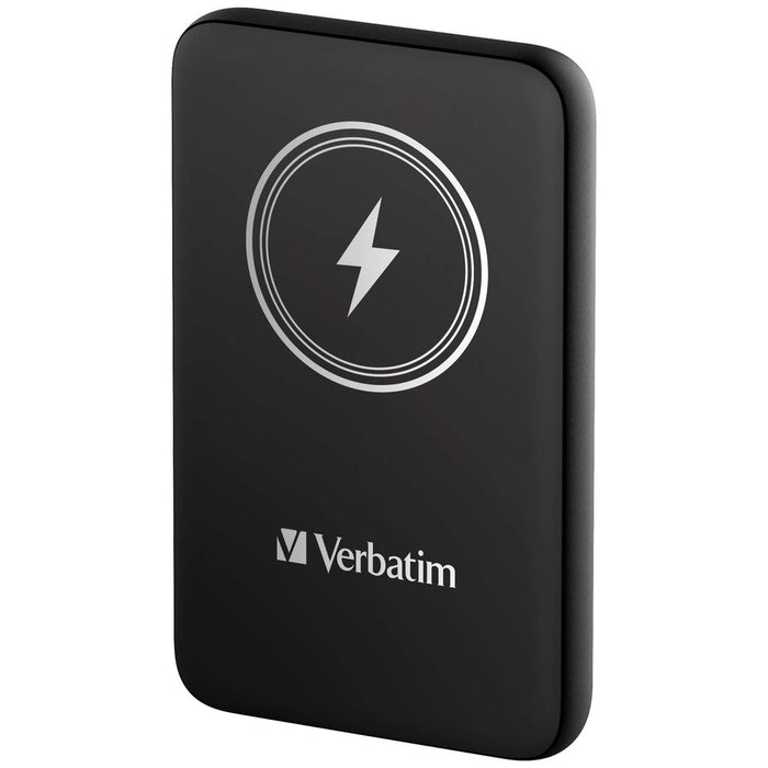 Verbatim MCP-10BK Power Pack 10000 mAh с UBS-C PD 20W / Магнитно безжично зареждане 15W Черен