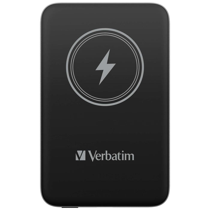 Verbatim MCP-10BK Power Pack 10000 mAh с UBS-C PD 20W / Магнитно безжично зареждане 15W Черен