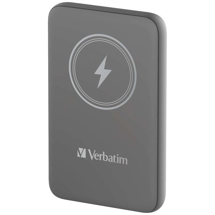 Verbatim MCP-10GY Power Pack 10000 mAh с UBS-C PD 20W / Магнитно безжично зареждане 15W Сив