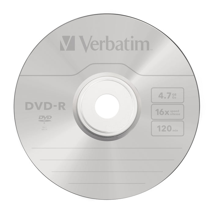 Verbatim DVD-R AZO 4.7GB 16X МАТОВА СРЕБРИСТА ПОВЪРХНОСТ (10 ОПАКОВКИ)