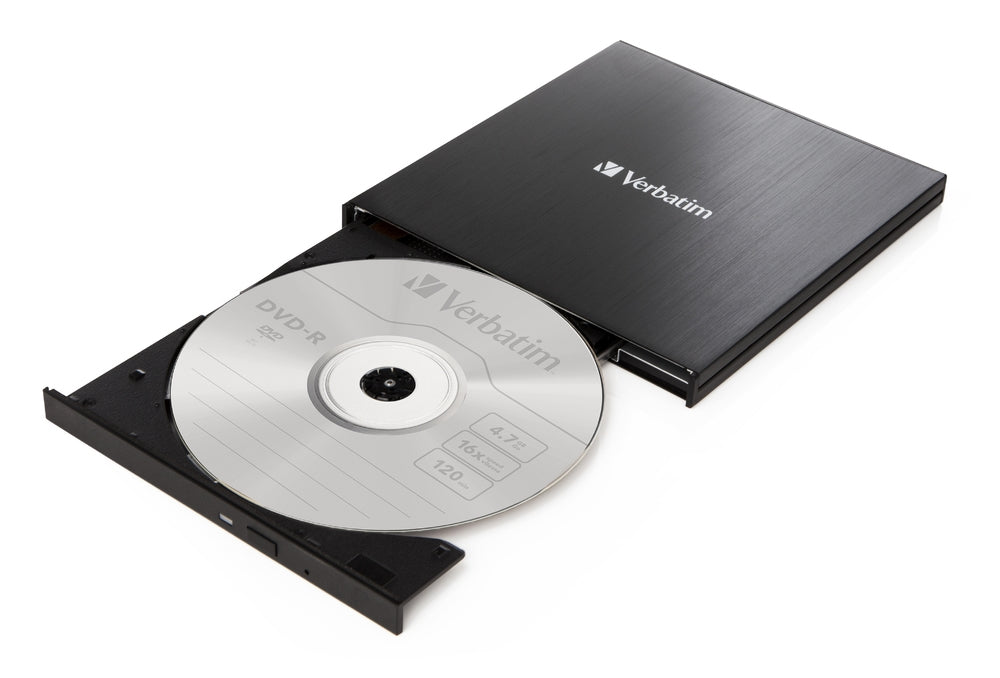 Verbatim външно тънко CD/DVD записващо устройство USB 3.2 Gen 1/USB-C