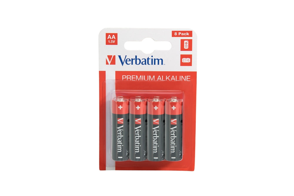 Verbatim АЛКАЛНА БАТЕРИЯ AA 8 PACK (HANGCARD)
