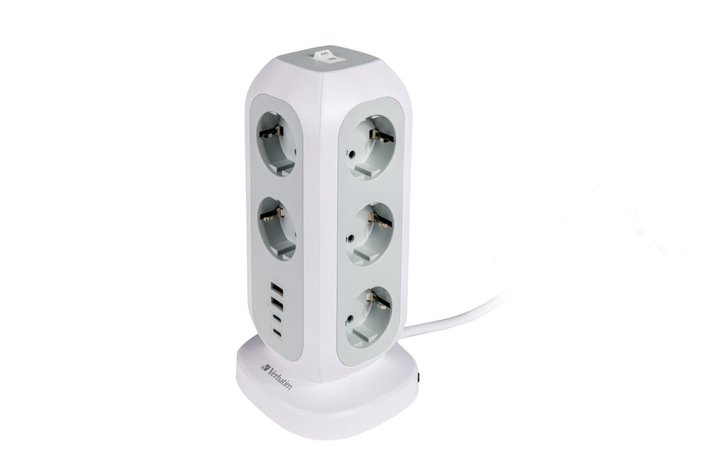 Verbatim EUPT-01 EU Power Tower 11 AC с 2 x USB-C / 2 x USB-A