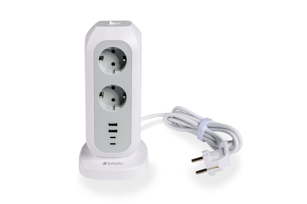 Verbatim EUPT-01 EU Power Tower 11 AC с 2 x USB-C / 2 x USB-A