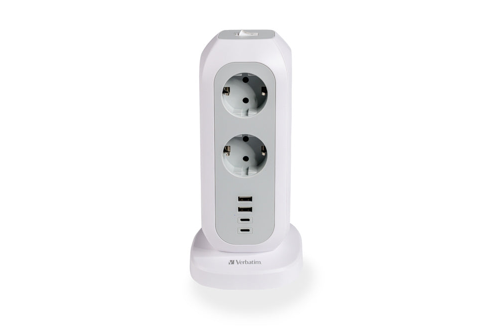 Verbatim EUPT-01 EU Power Tower 11 AC с 2 x USB-C / 2 x USB-A