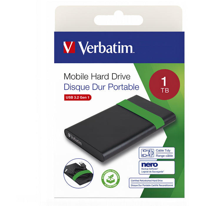 Външен диск VERBATIM CERTIFIED REFURBISHED 1TB