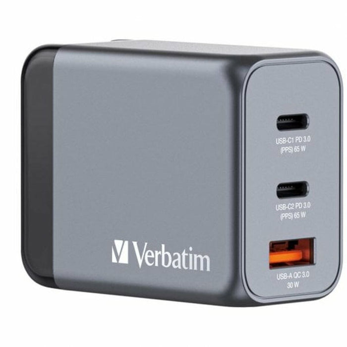 Зарядно за стена Verbatim 32201 Сив 65 W