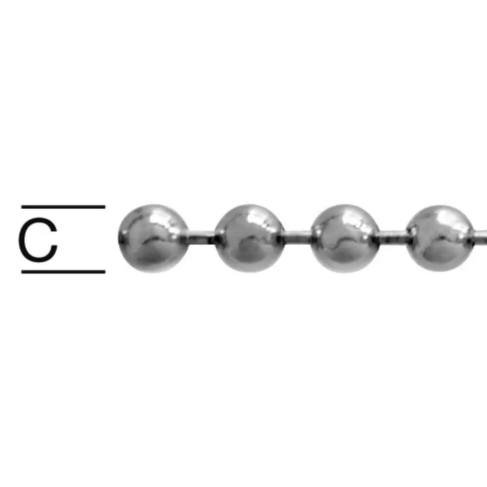ВЕРИЖКА - ТОПЧЕ 3.6ММ МЕСИНГ ХРОМИРАН