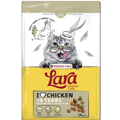 VERSELE-LAGA Lara Senior Chicken - суха храна за котки - 1,9 кг