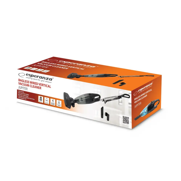 Вертикална прахосмукачка с кабел Esperanza EHV101K 600 W