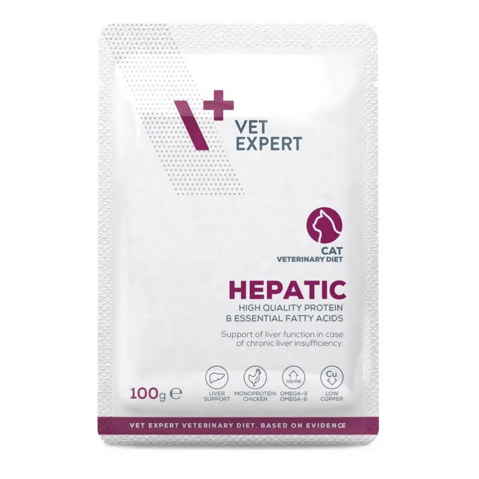 VET EXPERT Hepatic Chicken - мокра храна за котки - 100гр