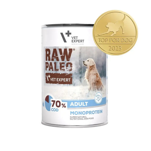 VET EXPERT Raw Paleo Adult Monoprotein Cod - мокра храна