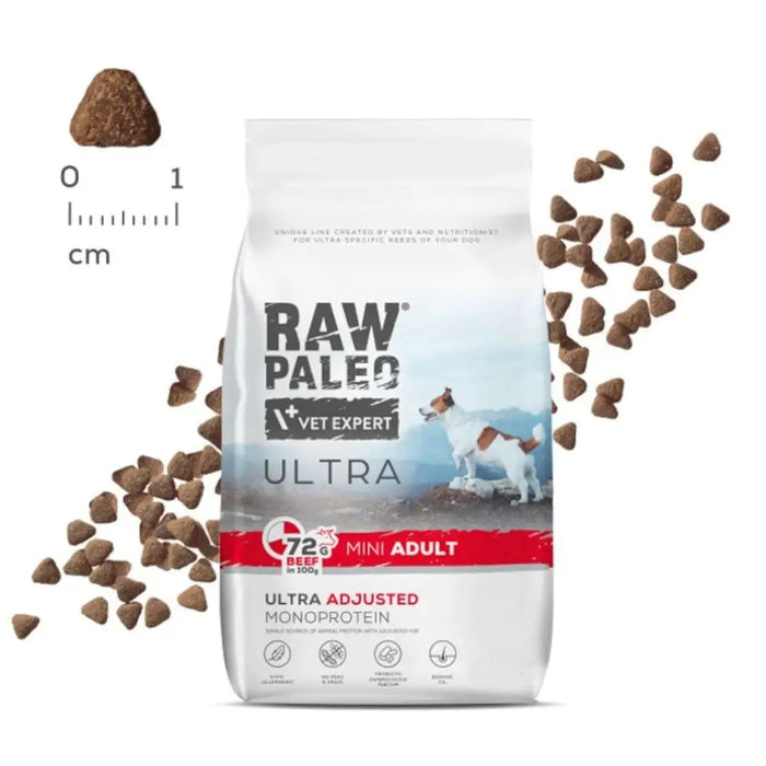 VET EXPERT RAW PALEO Ultra Mini Adult Beef - суха храна