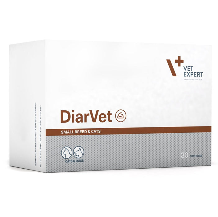VETEXPERT Diarvet Малки породи - добавки за кучета и котки - 30 таблетки