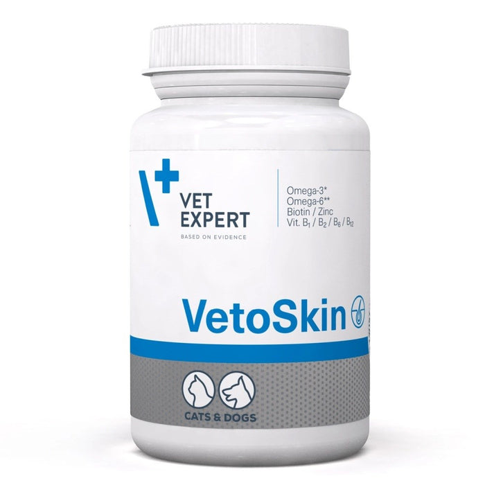 VETEXPERT VetoSkin - хранителни добавки за кучета и котки - 90 таблетки