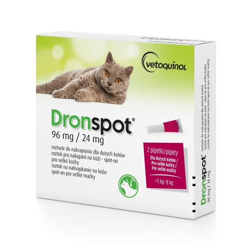 VETOQUINOL Dronspot - капки против глисти за котки 5-8 кг