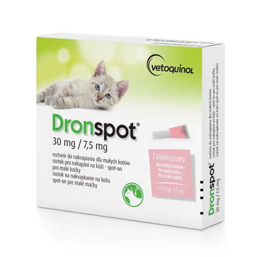 VETOQUINOL Dronspot - капки за обезпаразитяване за котки