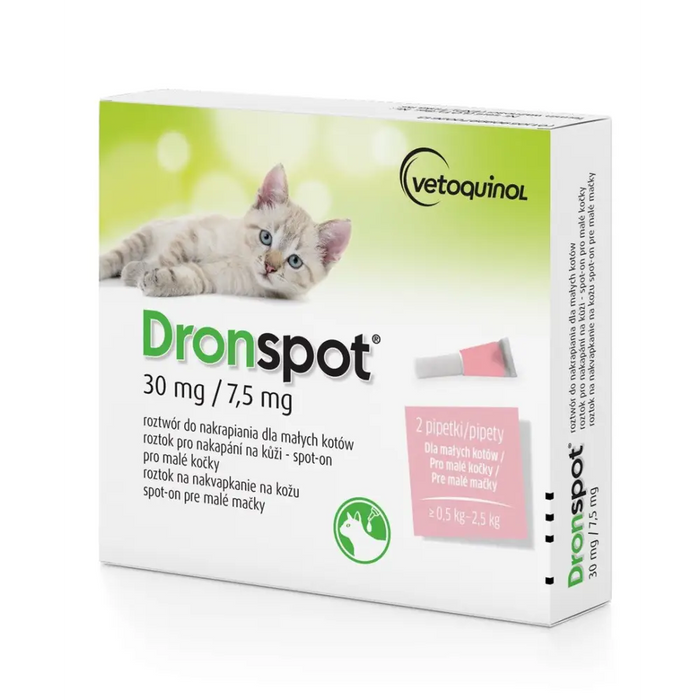 VETOQUINOL Dronspot - капки за обезпаразитяване за котки