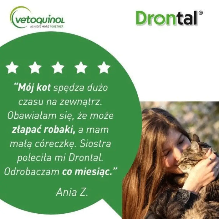 VETOQUINOL Drontal - противопаразитни таблетки за котки - 2