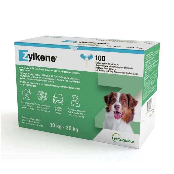 VETOQUINOL Zylkene (10-30 кг) - успокояващи таблетки