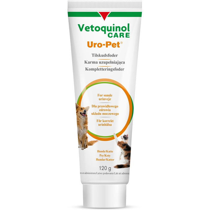 VETOQUINOL Uro-Pet - паста за подкисляване на урината за кучета и котки – 120g