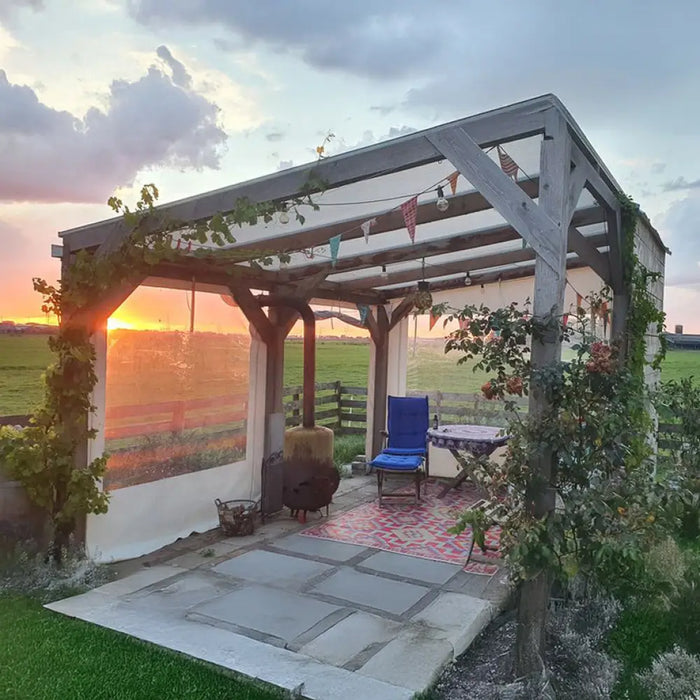 ВЕТРОУПОРНА ЗАВЕСА 130Х250CM КАФЯВА ZAVESI