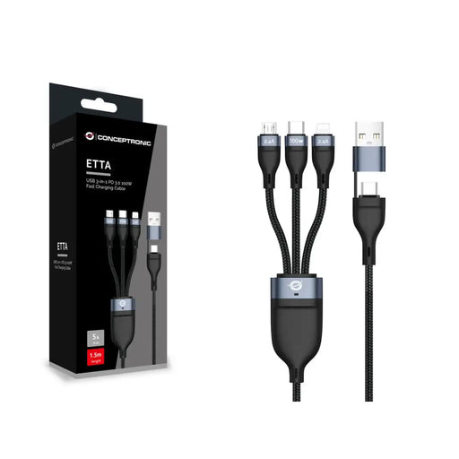 VGA кабел Conceptronic ETTA06B15 Черен 1,5 m