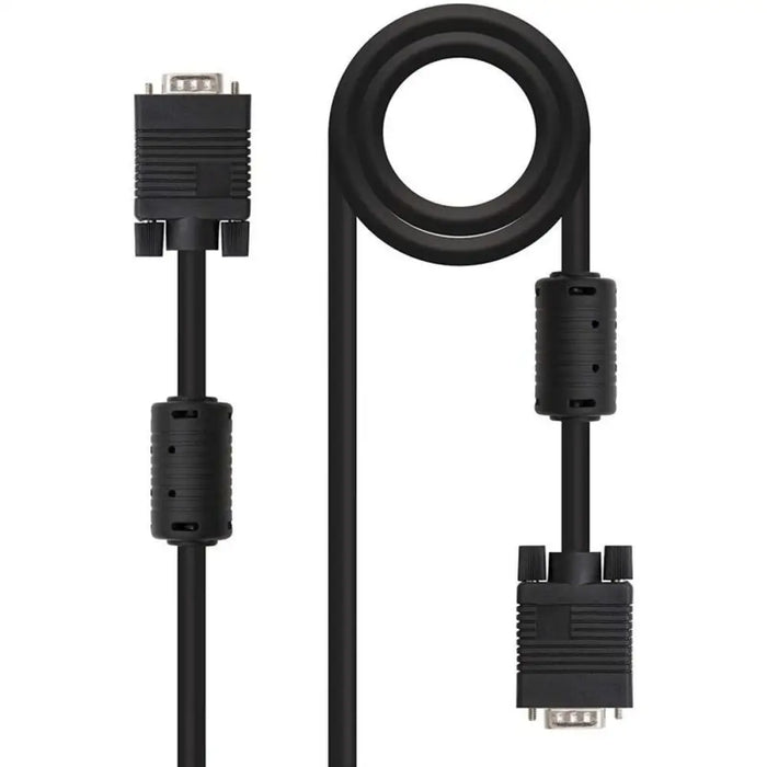 VGA кабел NANOCABLE 10.15.0101 Черен 1 m