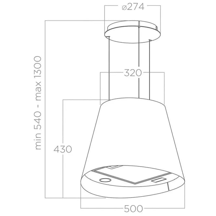 Вграден абсорбатор Elica JUNO BL 50