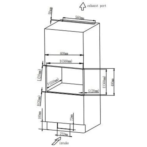 Вградена микровълнова фурна Finlux FMO 2077BISS 20