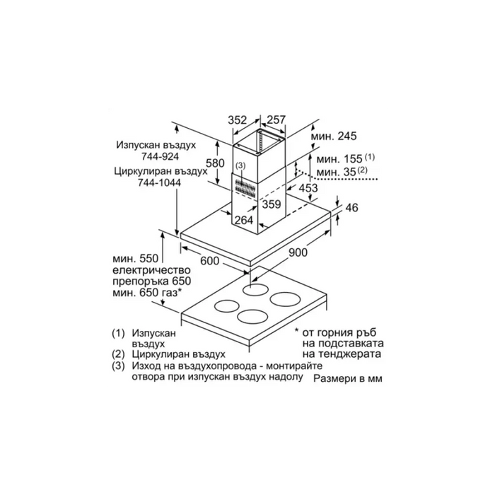 Вграден абсорбатор NEFF I96BMP5N0