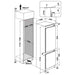 Вграден хладилник с фризер Indesit INC18 T112 250 l E No